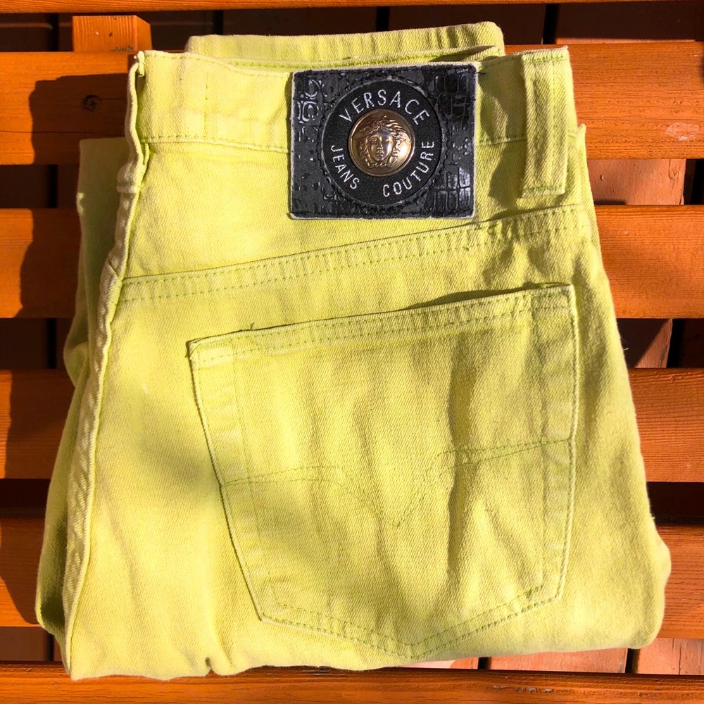 Vintage Versace Green Denim